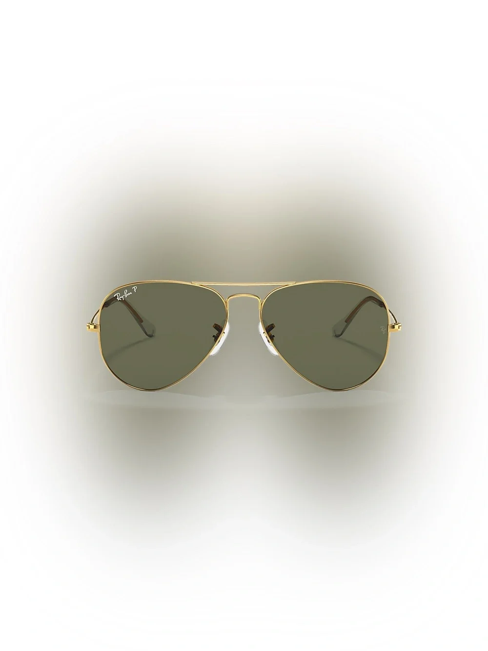 RAY-BAN Aviator Classic green polarized with gold frame